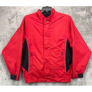 DryJoys by FootJoy‎ Men's Jacket Full Zip Size L Red Champions Tour Golf